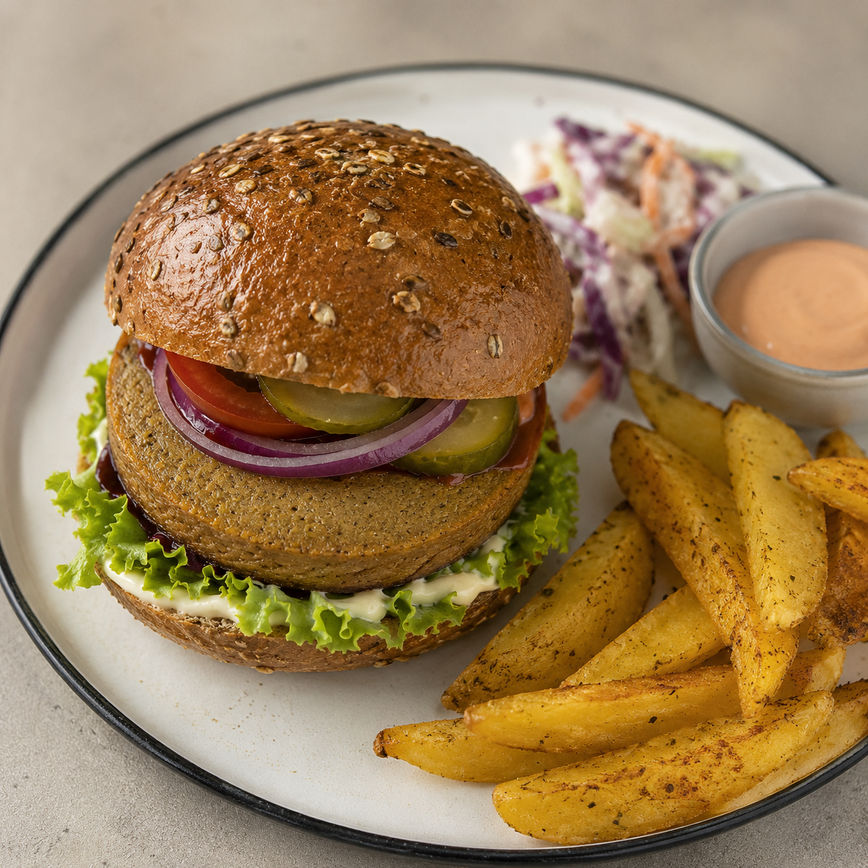 Fasoa Burger w burgerze