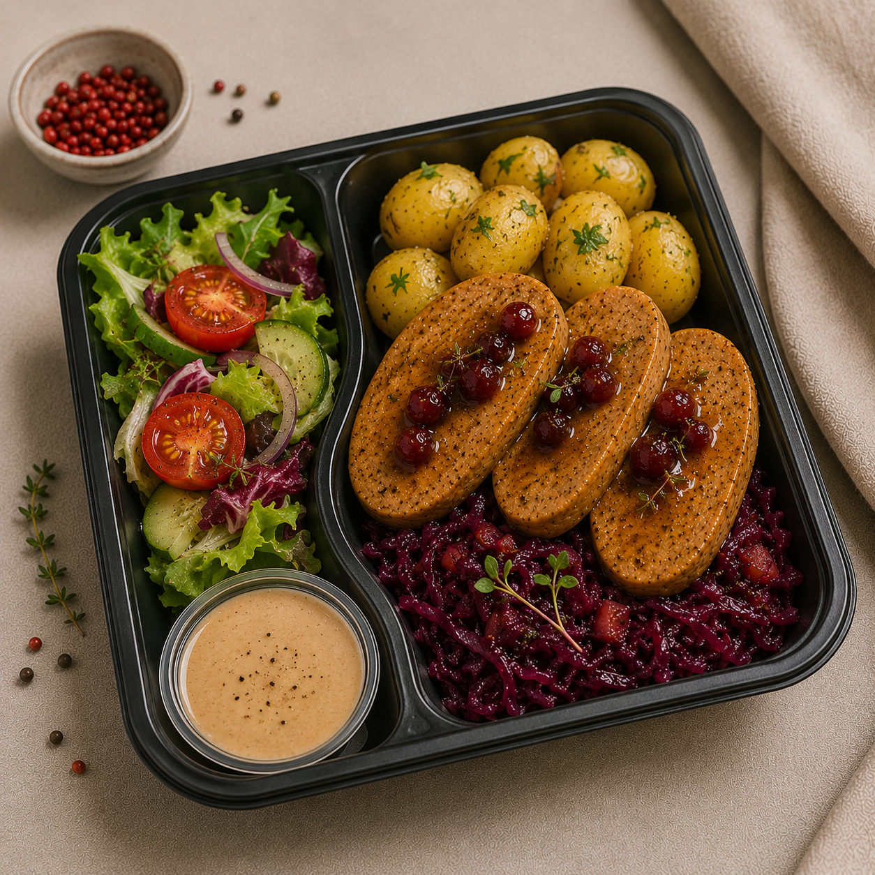 Fasoa Polędwiczki Listki w cateringu