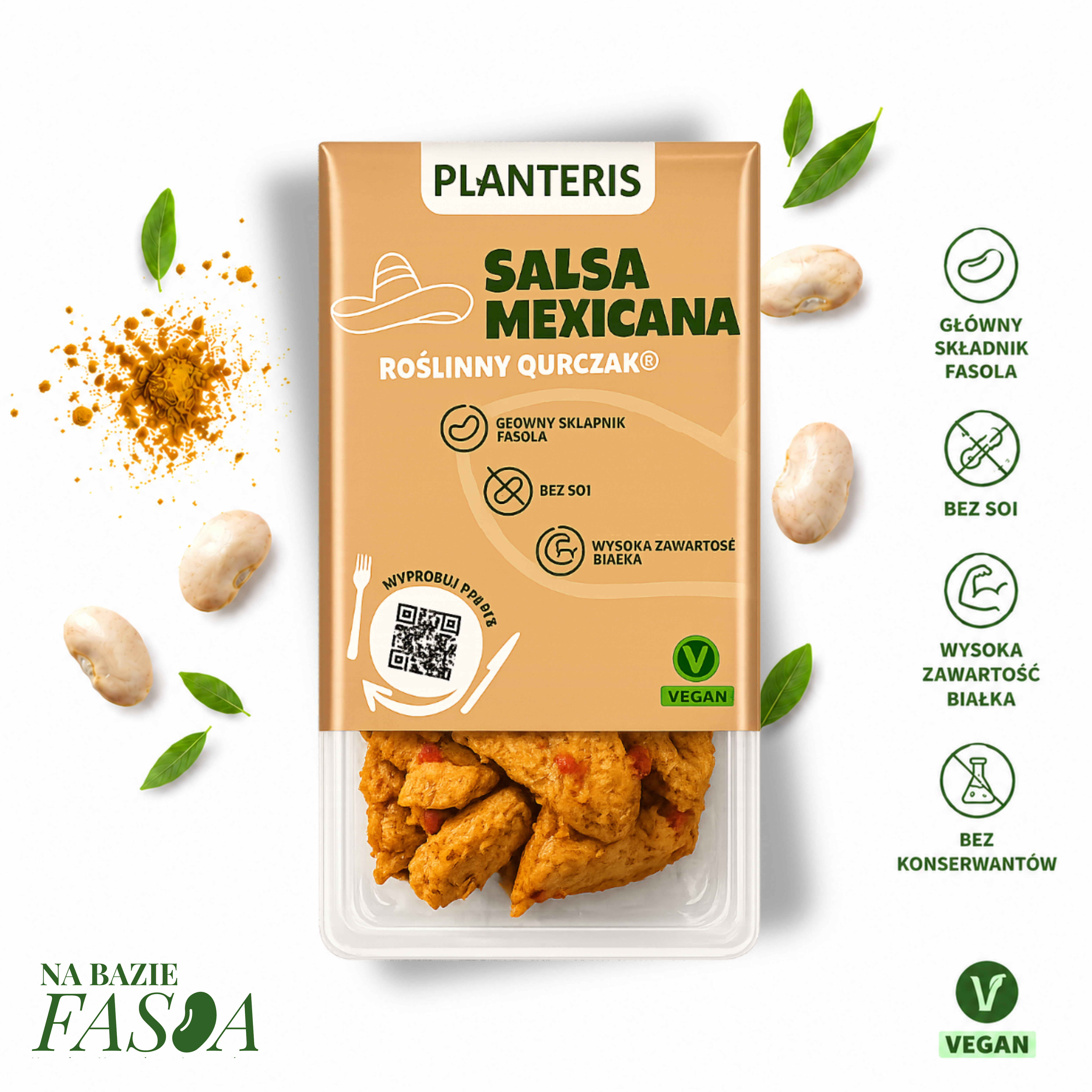 Roślinny Qurczak Salsa Mexicana